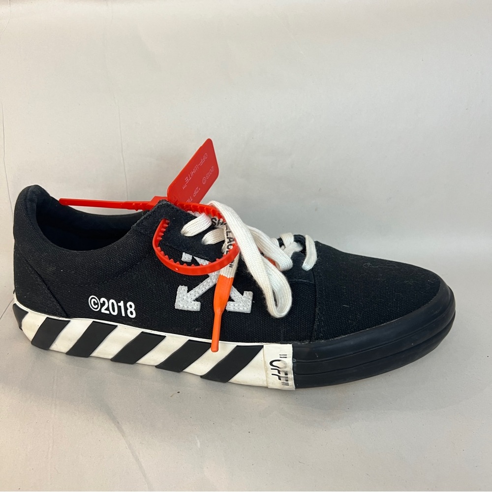 Off White Vulcanized Sneakers